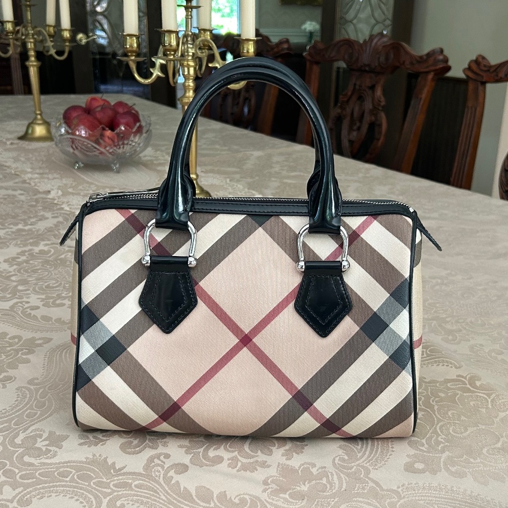 Burberry Nova Check Boston Bag